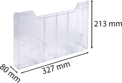 Image de Exacompta Élément mural horizontal A4 Cristal 64158D