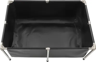 Produktbild von SucceBuy Fischteich Segeltuch 1200x800x500mm Koi-Aquarium Fischbecken 480L Schwarz