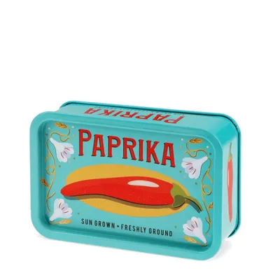 Produktbild von Kleine Aufbewahrungsdosen mit Deckel Paprika Metall Blech Peperoni Dose ca. 10x6,5x3,2 cm