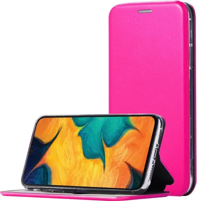 Produktbild von Handy Schutz Hülle für Samsung Galaxy A30 Handytasche mit Magnetdeckel Kartenfach und Standfunktion Klapphülle Pink