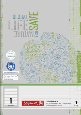 Zdjęcie produktu dla 25X BRUNNEN 104518101 Schulheft A5 Lin 1 16Bl RCP