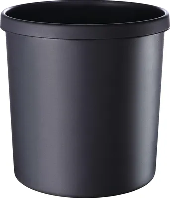 Produktbild von helit Papierkorb 18 l schwarz schwer entflammb.