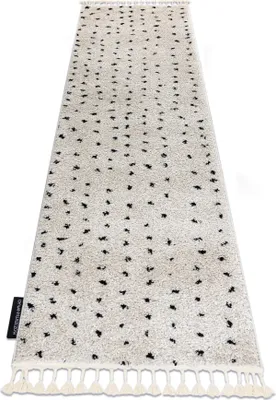 Produktbild von Teppich, Läufer BERBER SYLA B752 Punkte sahne - in die Küche, Halle, Korridor beige 80x250 cm