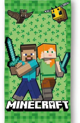 Productafbeelding van Handdoek voor kinderen, Minecraft, Diamantjagers