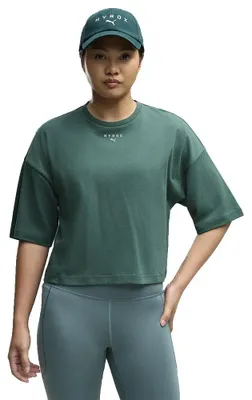 Produktbild von Puma X Hyrox Cropped Lifestyle Kurzarm-t-shirt Grün M Frau Grün M