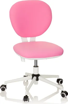 Produktbild von hjh OFFICE Kinderdrehstuhl KID VIVO Schreibtischstuhl für Kinder höhenverstellbar ohne Armlehnen Stoff