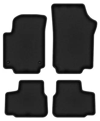 Image de Tapis de sol en moquette pour Skoda Citigo 2011- (à hayon) – jeu 4 pièces, noirs, sur mesure – Wielganizator DURBAN