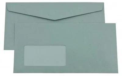 Produktbild von Kaenguruh DL Briefumschlag, nassklebend, recycling blau 75g, mit Fenster