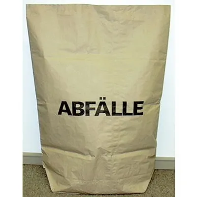 Produktbild von Müllsack 120l 70g 2lagig Papier natronbraun 25 St./Pack.