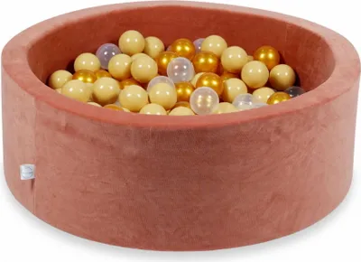 Obrázek produktu pro Kuličkový bazén 90x30cm Sametově měkká kaňonová hlína - s 200 kuličkami