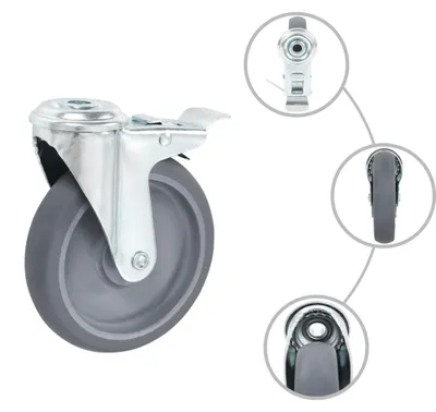 Produktbild von vidaXL 8 Stk. Lenkrollen mit Rückenloch 125 mm