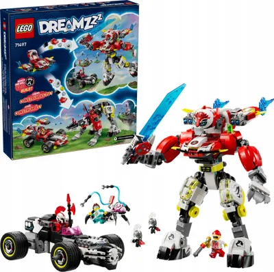 Immagine prodotto di LEGO LEGO® DREAMZzz 71497 Coopers Tiger-Mech und Zeros Hot Rod Auto 71497