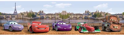 Produktbild von AG Design Selbstklebende Bordüre Disney Cars, WBD 8081 | Wasserfest Kinderzimmer