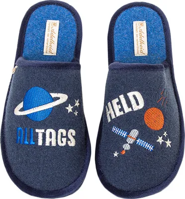 Produktbild von ALL-tagsheld Filzpantoffel, Farbe:dunkelblau, Größe:40/41