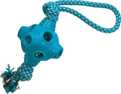 Produktbild von Nobby Hundespielzeug Lochball mit Seil aus TPR