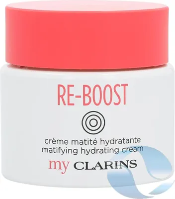 Produktbild von Clarins Re-Boost Mattifying Moisturising Cream, Tagescreme, Frauen, Mischhaut, ölige Haut, Decollete, Gesicht, Hals/Nacken, Anti-Makel, Anti-Glanz, Energiespendend, Feuchtigkeitsspendend, Mattierend, Porenstraffend,..., 50 ml