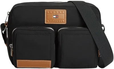 Produktbild von Tommy Hilfiger Herren Crossbody Bag Tasche Casual Flag mit Außenfächern, Schwarz