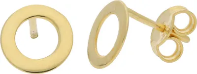 Produktbild von JuwelmaLux Kreis Ohrstecker 925 Silber Gold plattiert JL16-06-0416