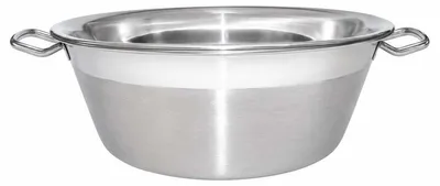 Produktbild von Marmeladentopf jamkom 38 cm Edelstahl mit Metallgriffen induktionsgeeignet