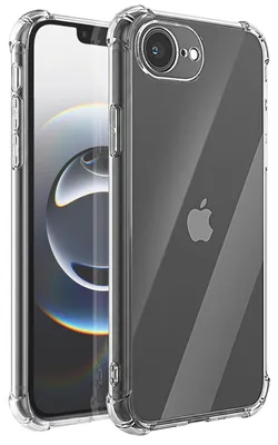 Immagine prodotto di Mayaxess, custodia protettiva per iPhone 16e, resistente agli urti con angoli rinforzati, trasparente