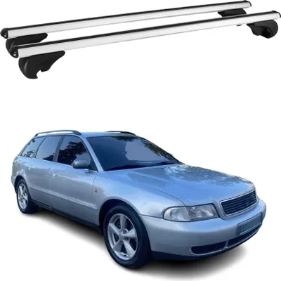 Produktbild von Dachträger Grundtäger für Audi A4 B5 Avant 1996-2001 75kg Aluminium Silber 2 tlg