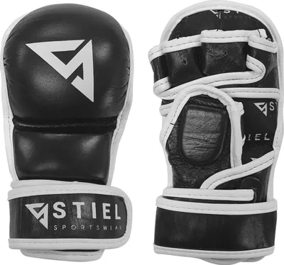 Produktbild von Stiel Sparring MMA Handschuhe – Shooter – Schwarz – Leder – L