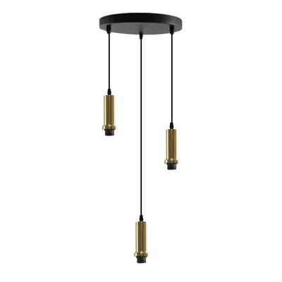 Produktbild von Olucia - RIKA - Pendelleuchte - Gold/Schwarz - 3 Lampen
