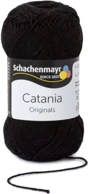 Produktbild von Schachenmayr Catania 00110 Black Pletací příze