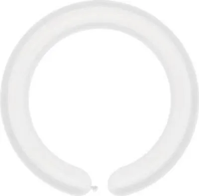 Produktbild von D4 Ballons - Italienische Tubes weiß 01/ 100 Stk.