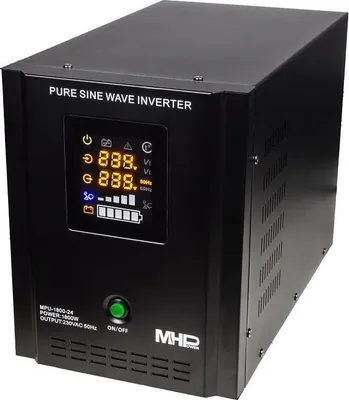 Zdjęcie produktu dla Zasilacz awaryjny MHPower MPU-1800-24, UPS, 1800 W, czysty sinus, 24 V; MPU-1800-24