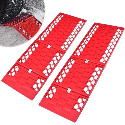 Produktbild von Anfahrhilfe faltbar Set mit 2 Stück, Anfahrhilfe bei Schnee, EIS oder Matsch - Grippmatte - Traktionsmatte