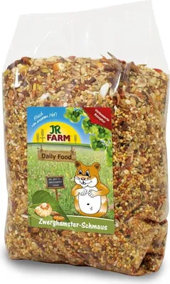 Produktbild von JR Farm Zwerghamster-Schmaus, Scheiben, 600 g, Hamster, Vitamin A, Vitamin D3, Vitamin E, Kalzium, Phosphorus, Natrium, 14,5%