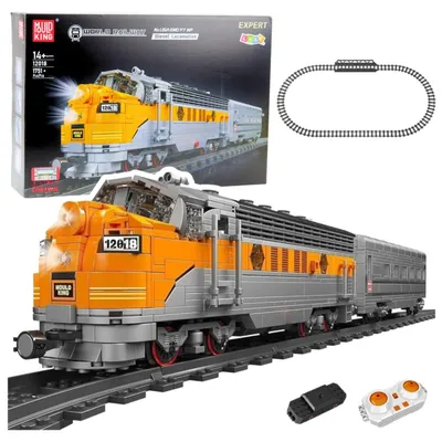 Image de Construction Blocks Gris et Jaune Train Rc télécommandé 1751 El.