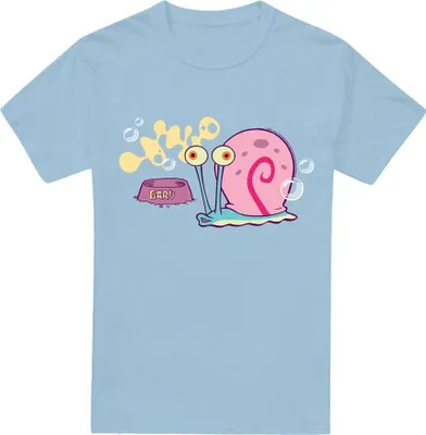 Immagine prodotto di SpongeBob SquarePants - Maglietta "Gary la lumaca" da uomo TV6655 (XL) (Azzurro)