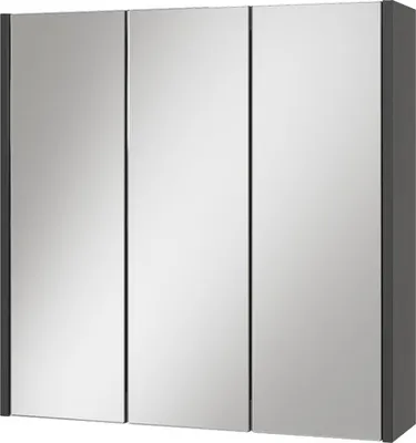 Obrázek produktu pro Koupelnová zrcadlová skříňka Vicco Majest Antracit 67.4 x 68 cm se 3 zrcadlovými dveřmi, Model 58691