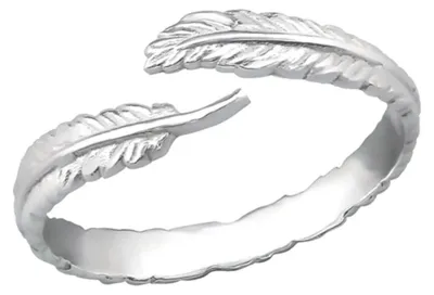 Produktbild von Offener Ring Feder Silber 925 52 (16.5 mm Ø)