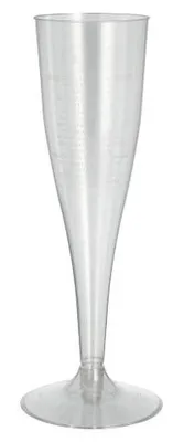 Produktbild von 1000x Einweg Sektgläser, PS 0,1 l Ø 5 cm · 17,5 cm glasklar