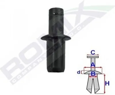Obrázek produktu pro 10x ROMIX C70186 Nýtovací botka