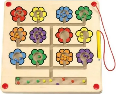 Zdjęcie produktu dla EDUPLAY 120212 Gra magnetyczna kwiaty kwadratowe, kolorowe