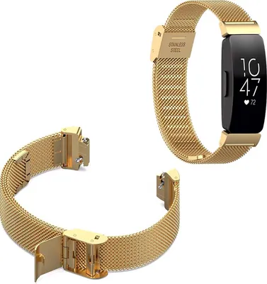 Productafbeelding van CHPN - Milanese band geschikt voor Fitbit Charge 3 4 - Goud - Maat S/M - Horlogeband voor Fitbit - Polsband - Goudkleurige polsband