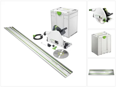 Productafbeelding van Festool TS 75 EBQ-Plus-FS invalcirkelzaag 1600 W 210 mm ( 576115 ) + geleiderail FS 1400/2 + Systainer