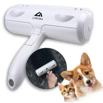 Produktbild von LINUMA® Fusselrolle Wiederverwendbar, Fusselrolle Tierhaare, Fusselrolle Kleidung, Fusselroller, Lint Roller, Tierhaarentferner, Katzenhaarentferner