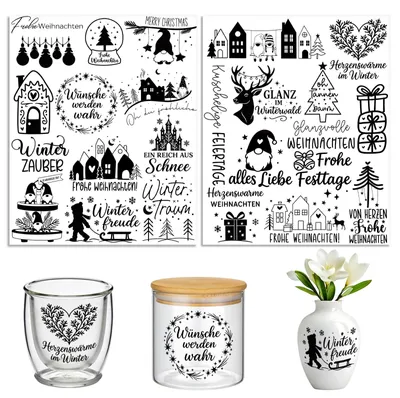 Image de Autocollants repositionnables - Motifs avec citations - Pour la création et la décoration - Lot de 2