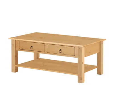 Produktbild von ILONA - Couchtisch mit 2 Schubladen in Kiefer Natur