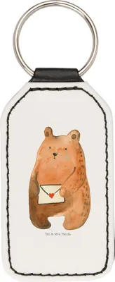 Produktbild von Mr. & Mrs. Panda schlüssel anhänger Bär Vermissen - Weiß - Geschenk, Unglücklich Verliebt, Schlüsselanhänger, Reise, Verreist, schlüsselbund, Freundin, Mit Spruch, Teddy