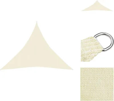 Produktbild von vidaXL Sonnensegel 160 g/m² Creme 4,5x4,5x4,5 m HDPE - Sonnenschirme & Sonnenschutze