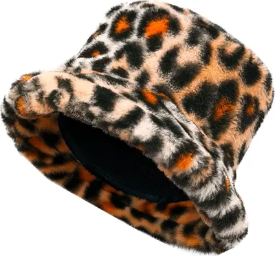 Produktbild von Anglerhut Plüsch Leopardenmuster Fischerhut