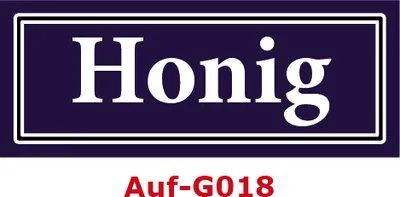 Produktbild von 2 Stück Gewürzaufkleber Honig 40x16mm Gewürzetiketten Sticker Lebensmittel (Auf-G018)