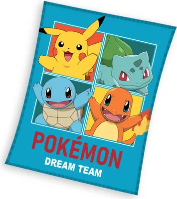 Produktbild von Nintendo Pokémon Decke 110x140cm Flanell-Polar Dream Team Design