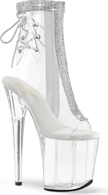 Produktbild von FLAMINGO-1018C-2RS Damen Booties von Pleaser, Transparent EU 38, US 8
